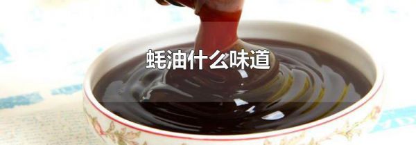 蚝油什么味道