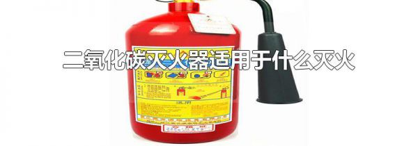 二氧化碳灭火器适用于什么灭火