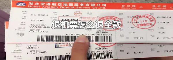 退机票怎么退全款