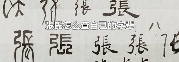 张氏怎么查自己的字辈