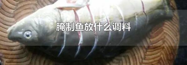 腌制鱼放什么调料