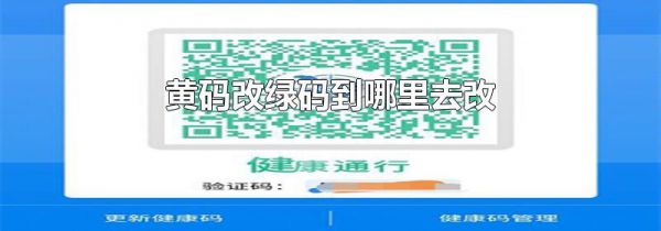 黄码改绿码到哪里去改