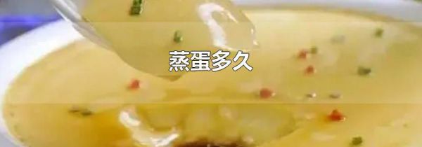 蒸蛋多久