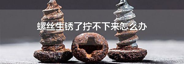 螺丝生锈了拧不下来怎么办
