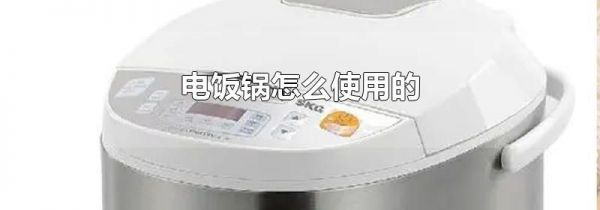电饭锅怎么使用的