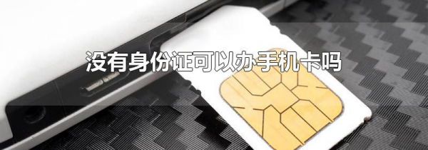 没有身份证可以办手机卡吗