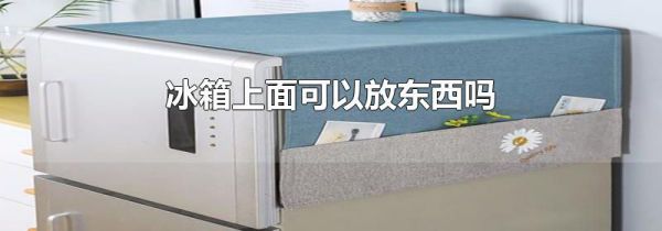冰箱上面可以放东西吗