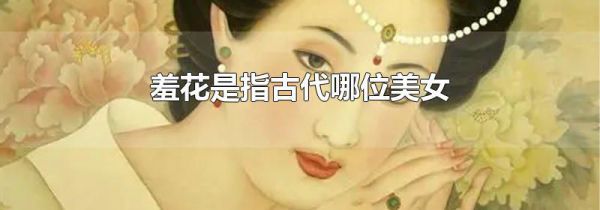 羞花是指古代哪位美女