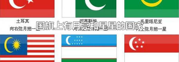 国旗上有月亮和星星的国家