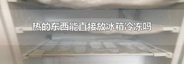 热的东西能直接放冰箱冷冻吗