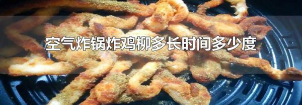 空气炸锅炸鸡柳多长时间多少度