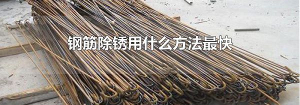 钢筋除锈用什么方法最快