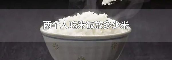 两个人吃米饭放多少米