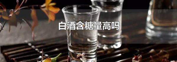 白酒含糖量高吗