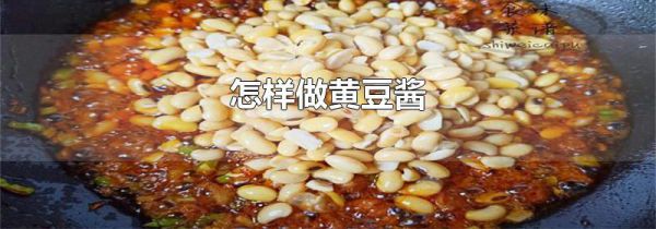 怎样做黄豆酱