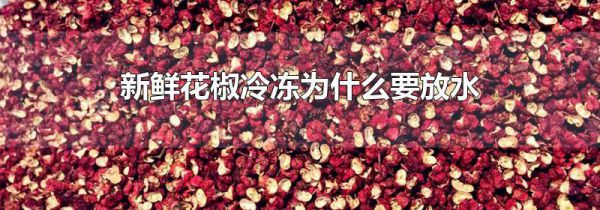 新鲜花椒冷冻为什么要放水