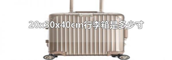 20x30x40cm行李箱是多少寸