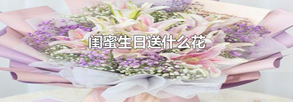 闺蜜生日送什么花