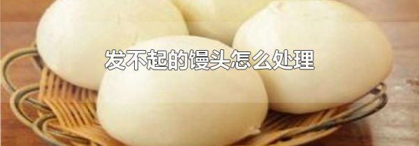 发不起的馒头怎么处理