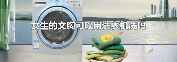 女生的文胸可以用洗衣机洗吗