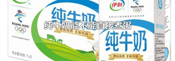 纯牛奶能不能直接煮粥