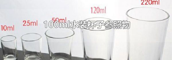 100ml水装杯子参照物