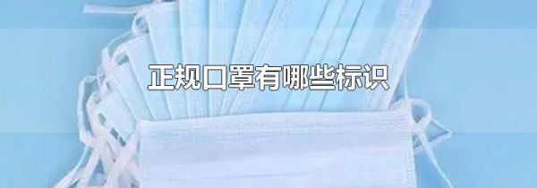 正规口罩有哪些标识