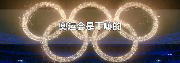奥运会是干嘛的