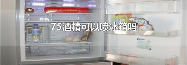 75酒精可以喷冰箱吗