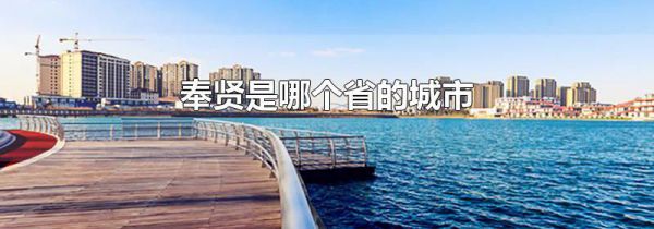 奉贤是哪个省的城市