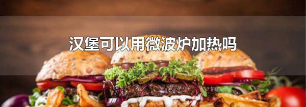 汉堡可以用微波炉加热吗