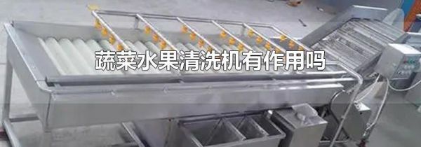 蔬菜水果清洗机有作用吗