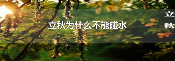 立秋为什么不能碰水