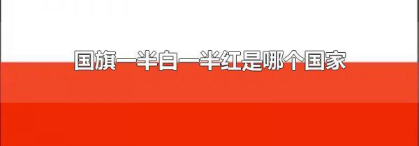 国旗一半白一半红是哪个国家
