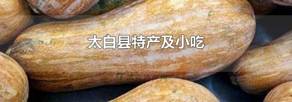 太白县特产及小吃