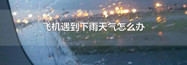 飞机遇到下雨天气怎么办
