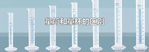 量筒和量杯的区别