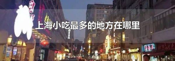 上海小吃最多的地方在哪里