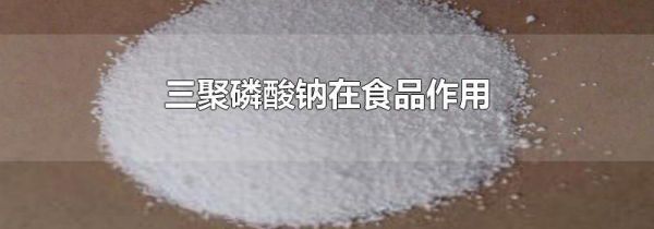三聚磷酸钠在食品作用