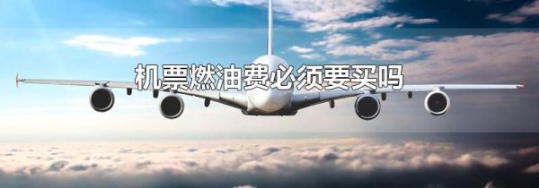 机票燃油费必须要买吗