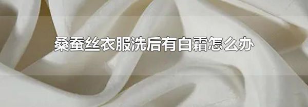桑蚕丝衣服洗后有白霜怎么办