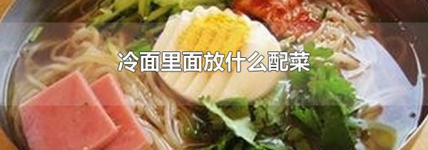 冷面里面放什么配菜