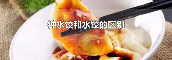钟水饺和水饺的区别