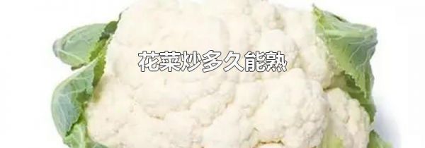 花菜炒多久能熟