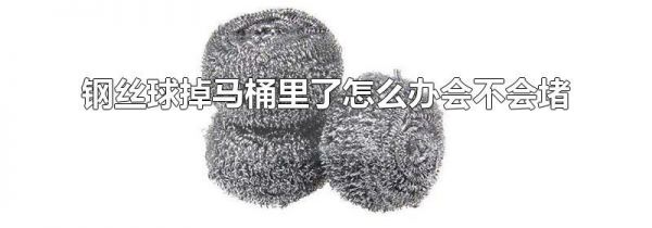 钢丝球掉马桶里了怎么办会不会堵
