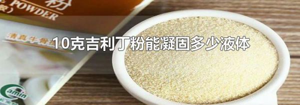 10克吉利丁粉能凝固多少液体