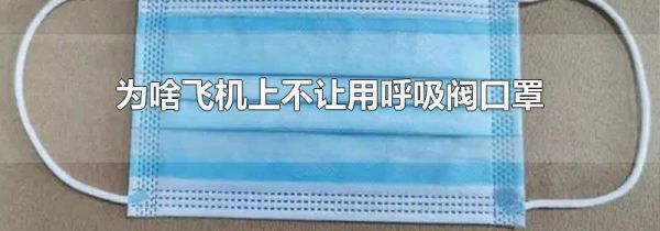 为啥飞机上不让用呼吸阀口罩