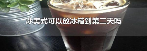 冰美式可以放冰箱到第二天吗