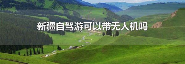 新疆自驾游可以带无人机吗