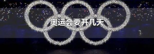 奥运会要开几天